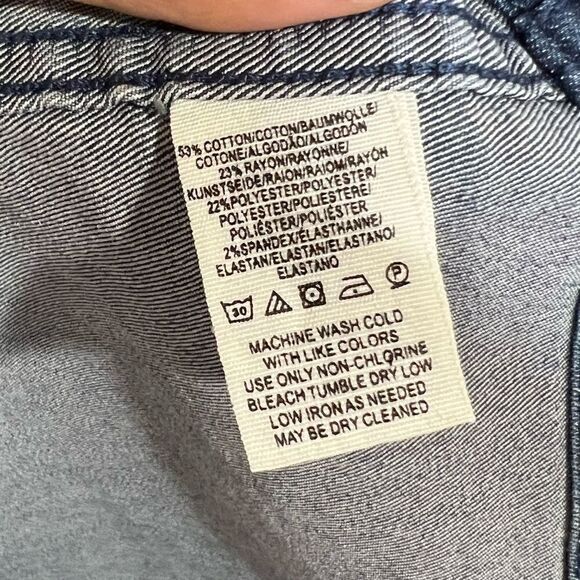 Free People Denim Jean Zip Front Mini Skirt - Picture 8 of 9